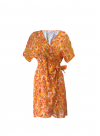 Robe Clara Fleurie Orange