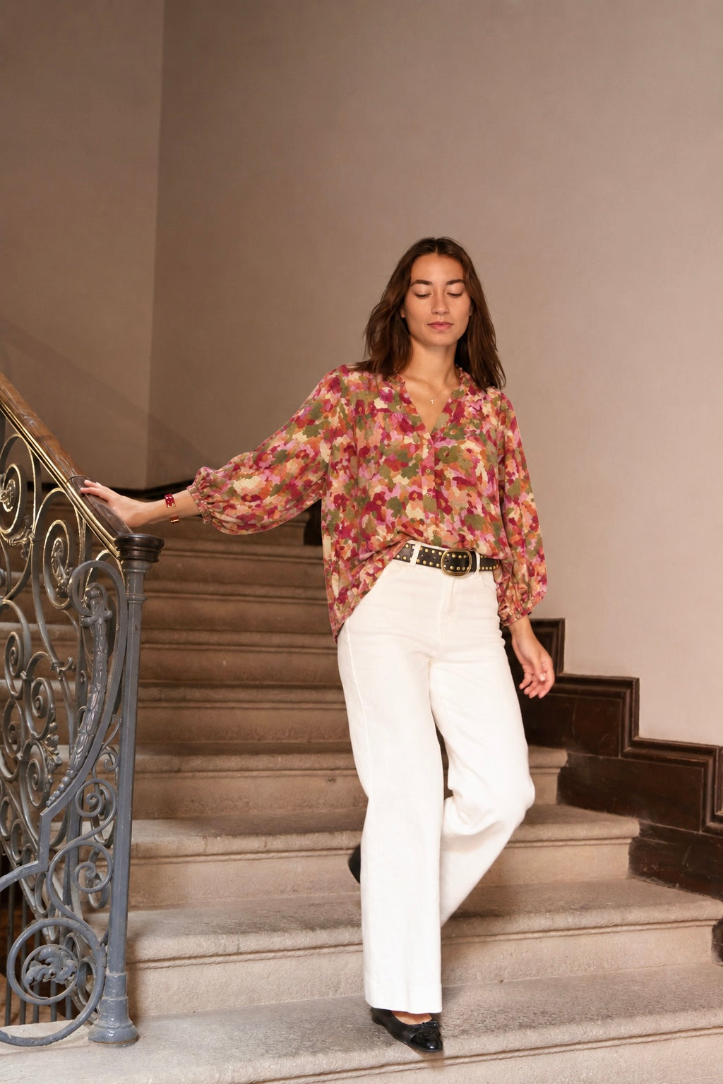 Blusa caqui Louise