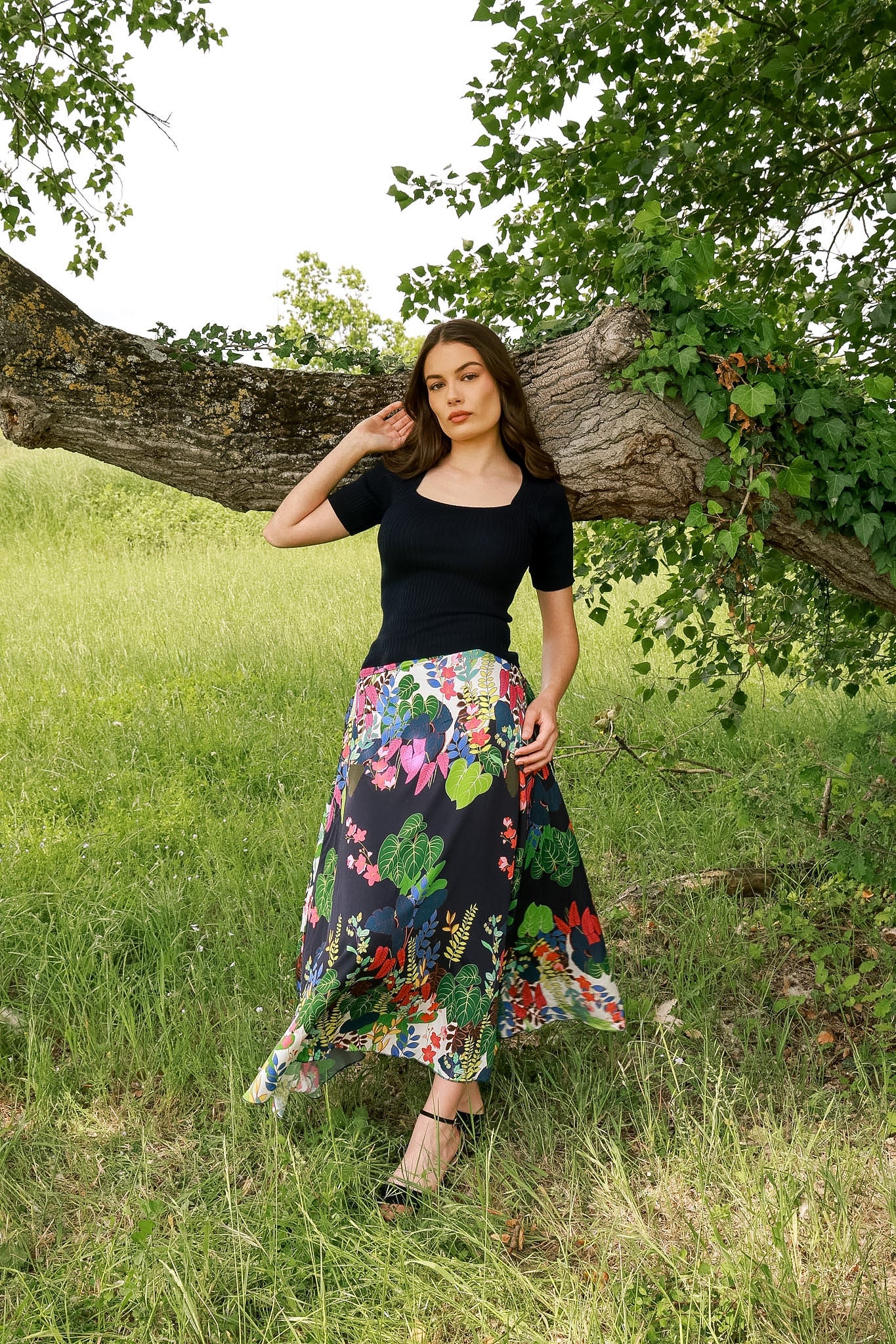 Betty Tie and Die Purple Skirt
