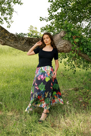 Betty Tie and Die Purple Skirt