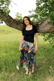 Betty Tie and Die Purple Skirt