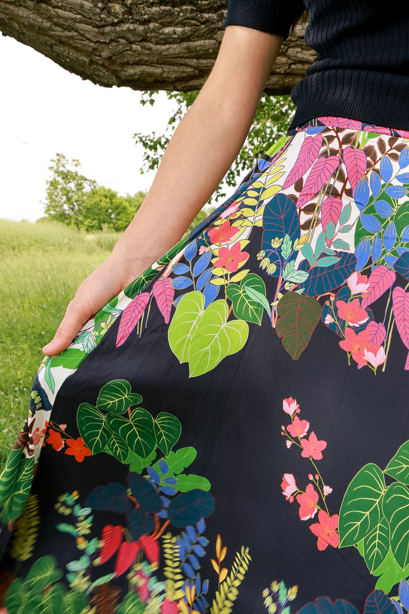 Betty Tie and Die Purple Skirt