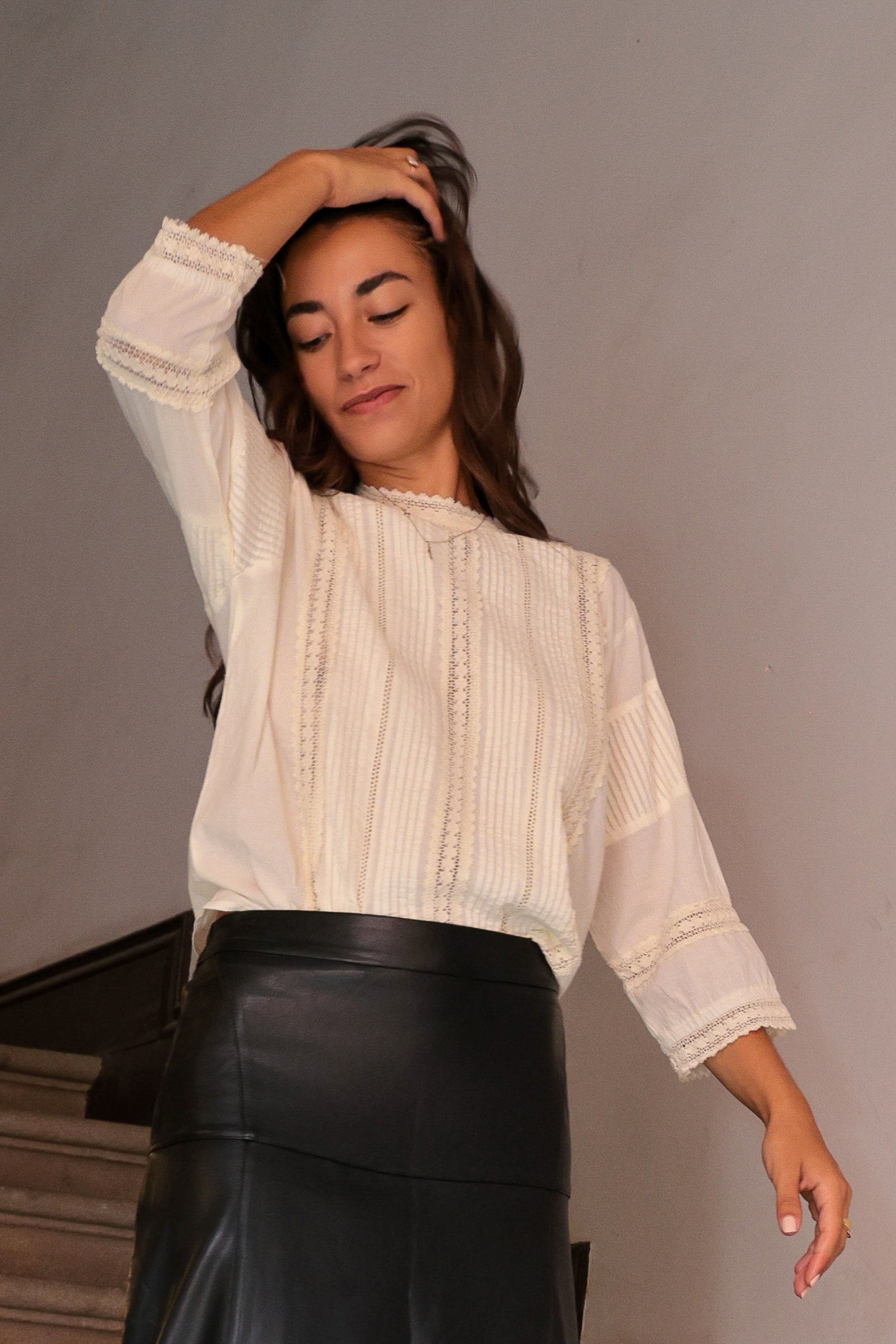 Blouse Emma blanc cassé