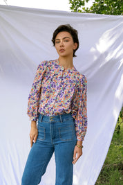 Louise Khaki Blouse