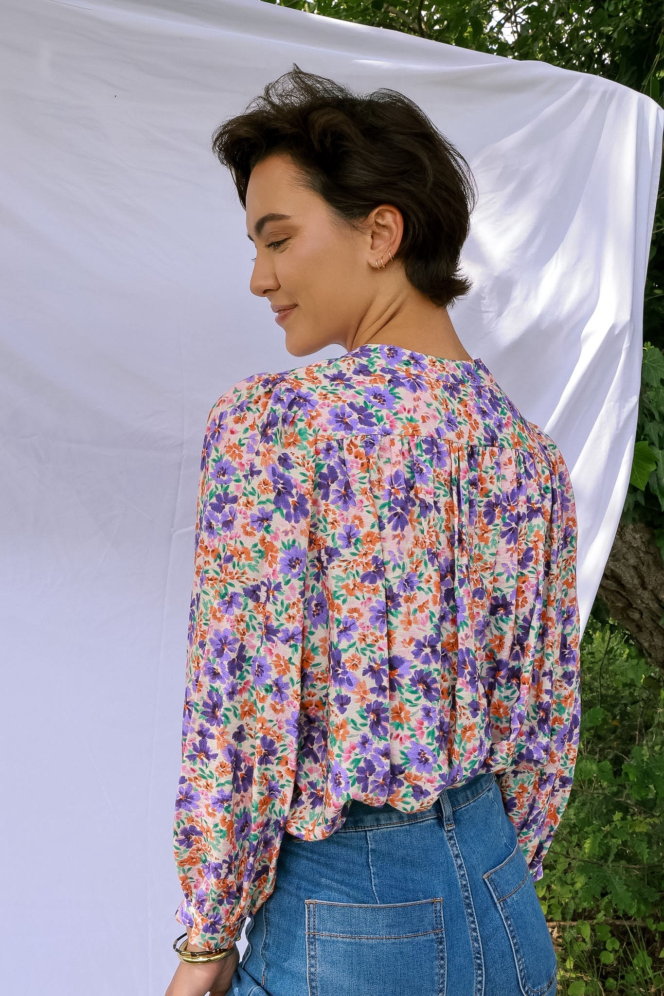Louise Khaki Blouse