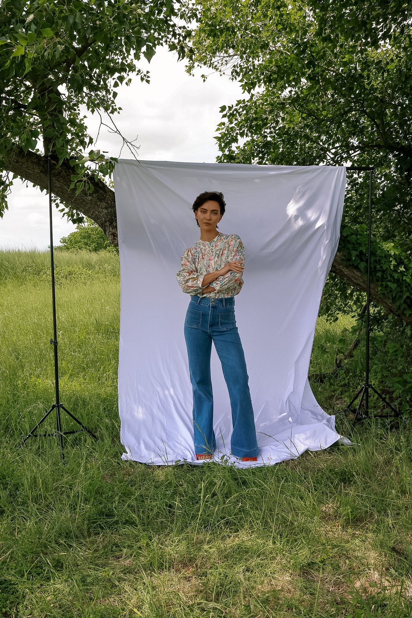 Louise Khaki Blouse