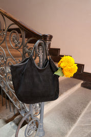 Camel braided Mélusine bag