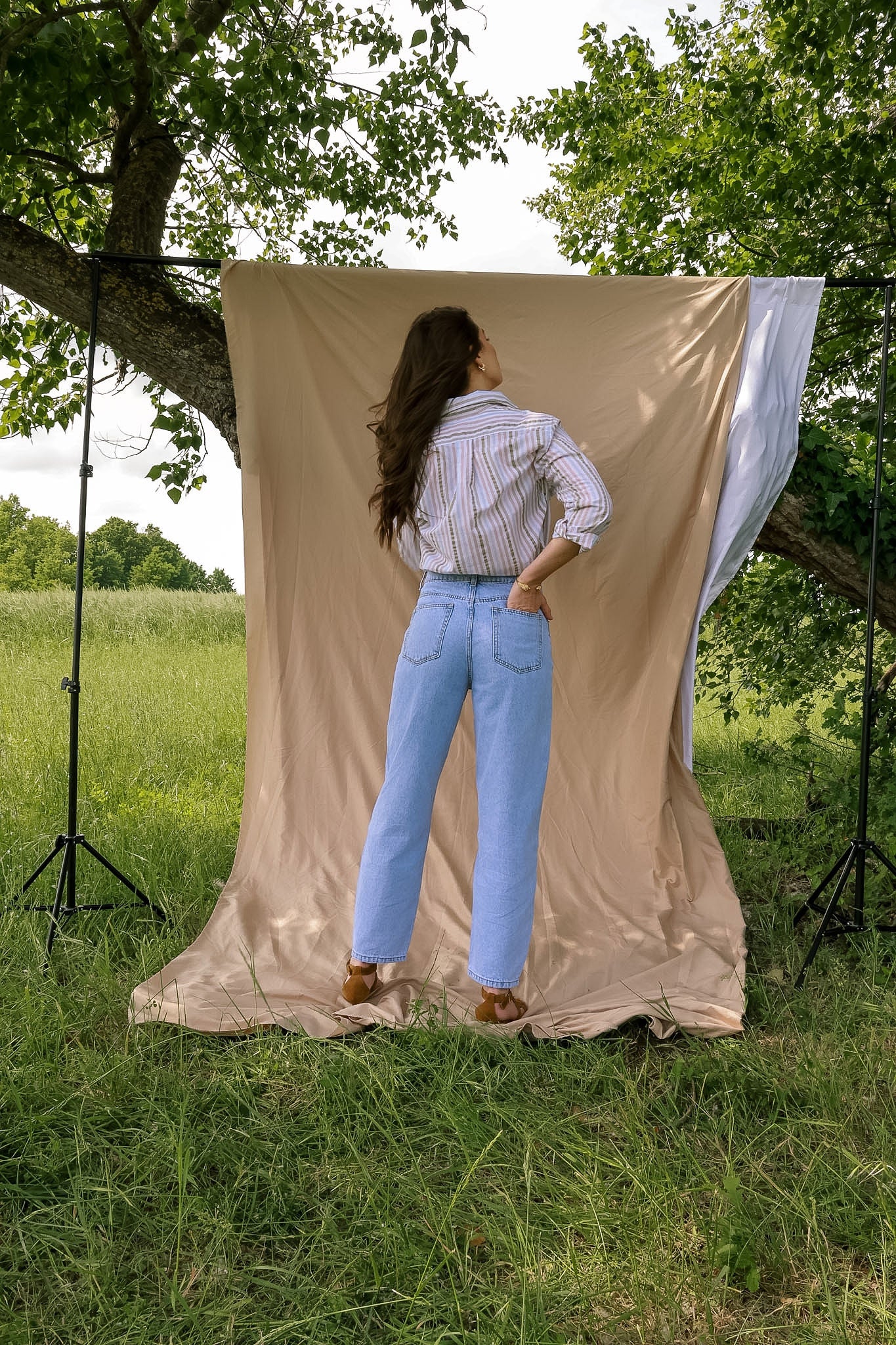 Jean Barrel Balloon denim clair