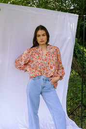Louise Khaki Blouse