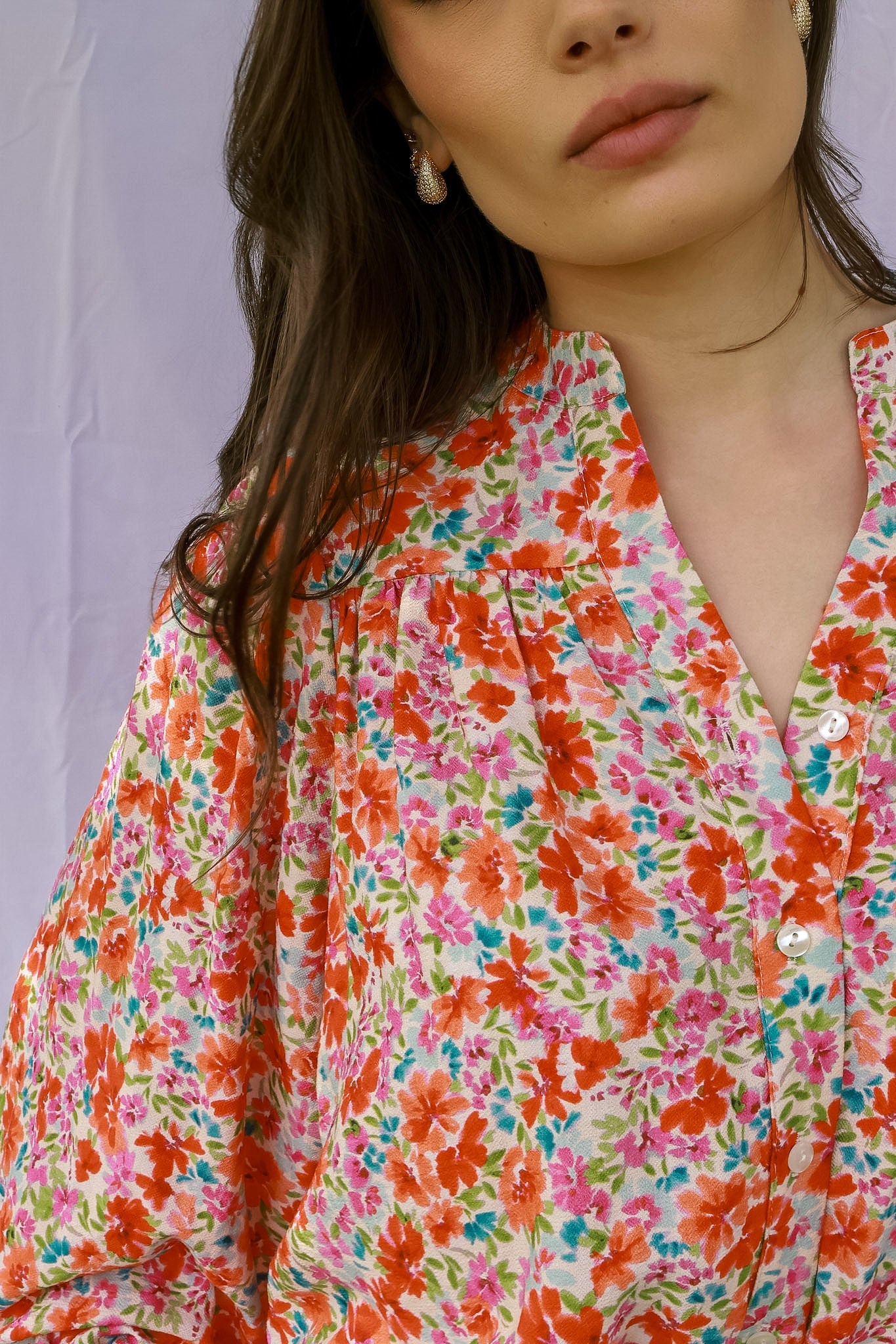 Louise Khaki Blouse