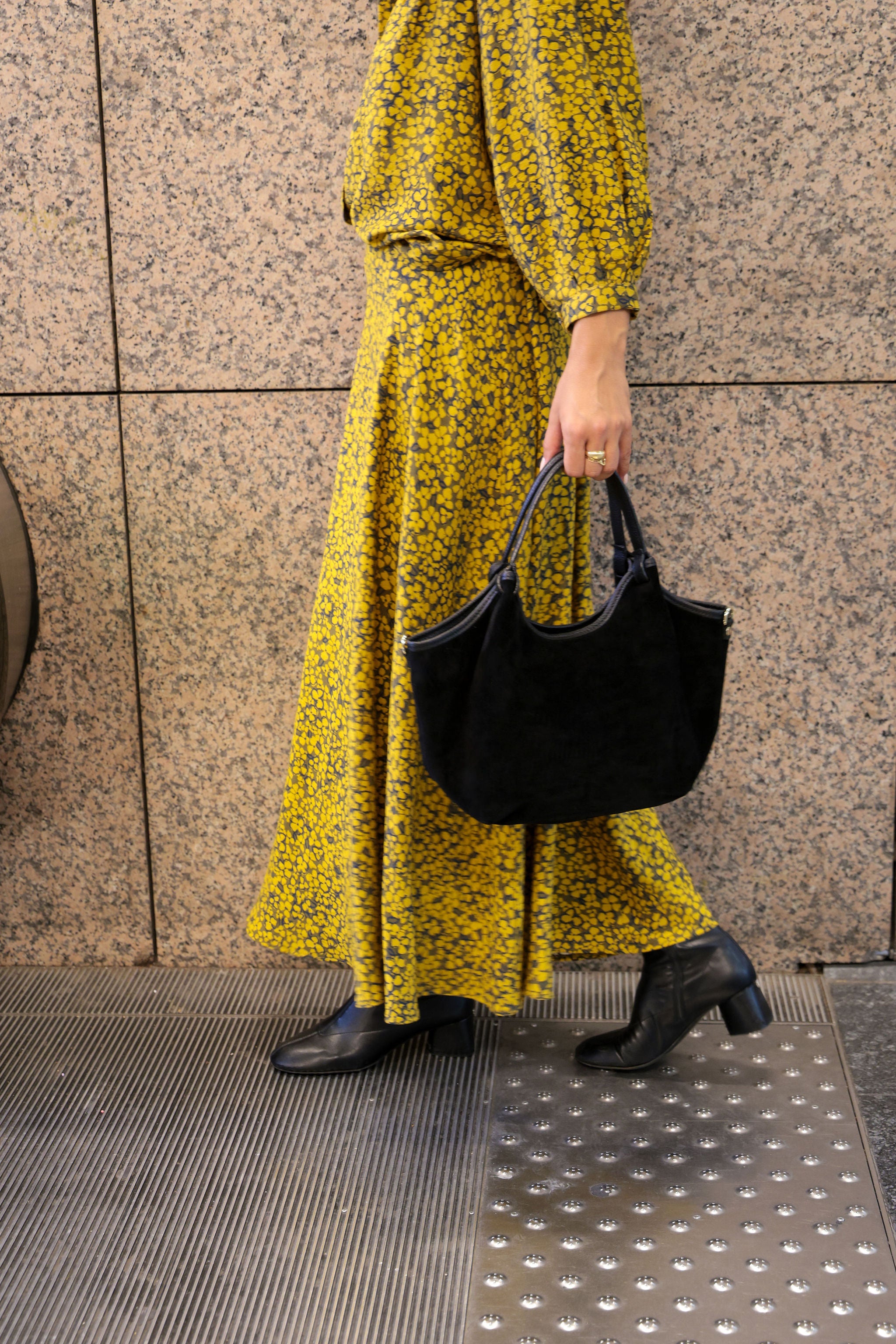 Sac Hector daim Noir Petit modèle
