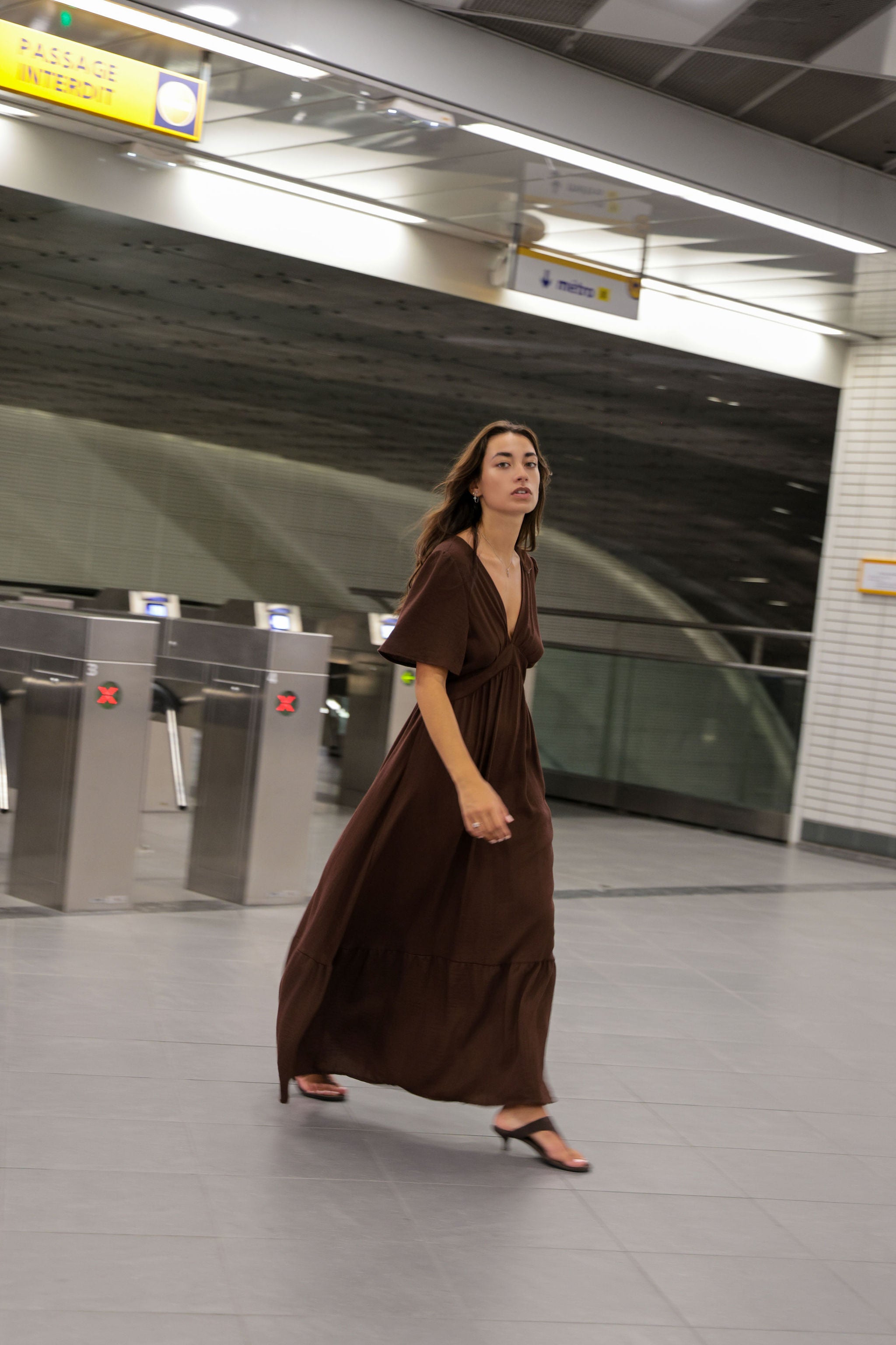 Robe Sofia Chocolat