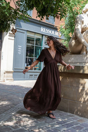 Robe Sofia Chocolat