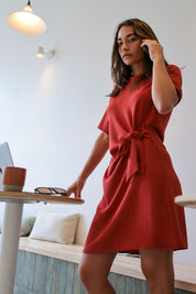 Robe Clara terracotta