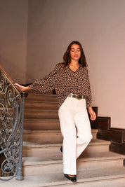 Blouse Louise shinie flower