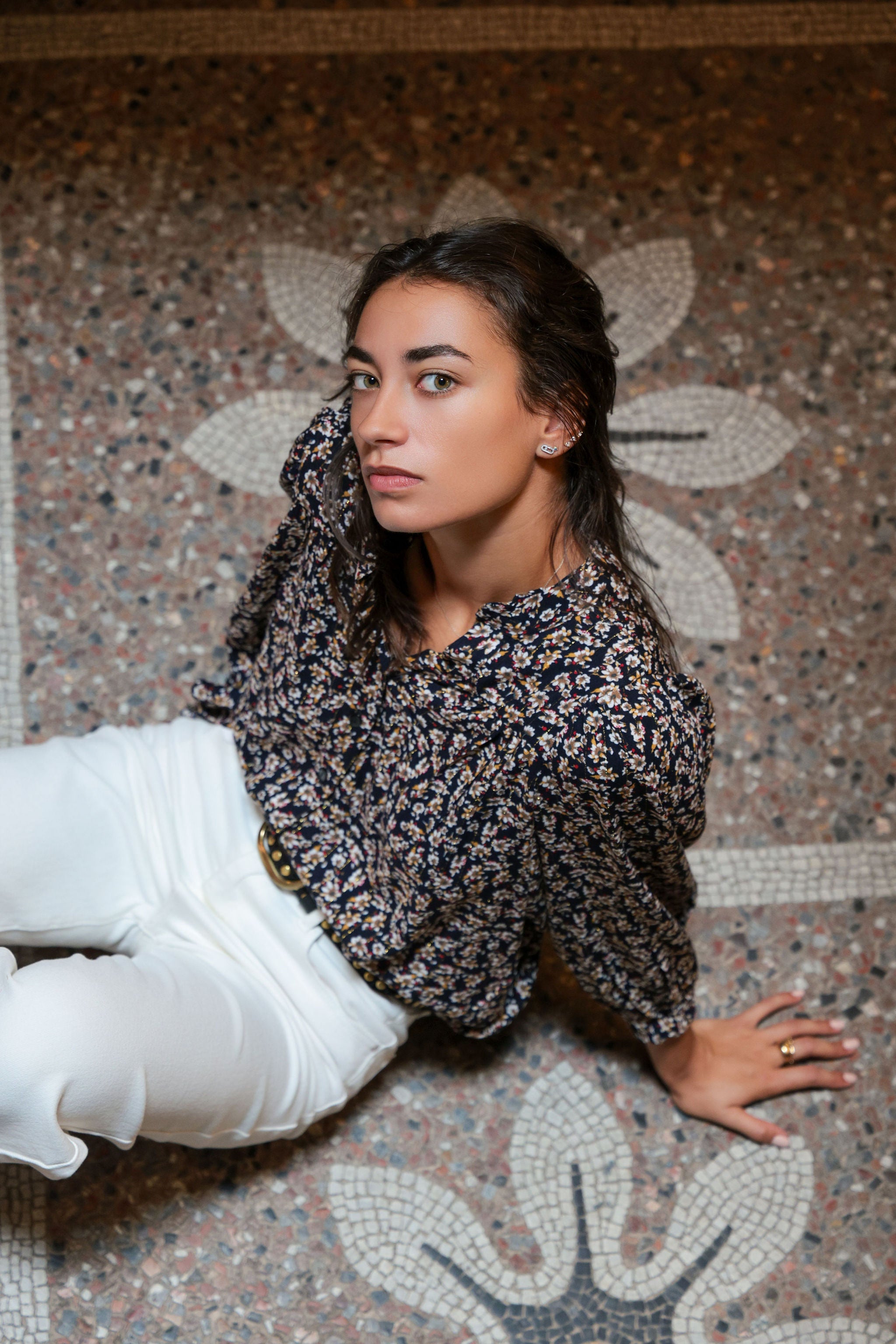 Blouse Louise shinie flower