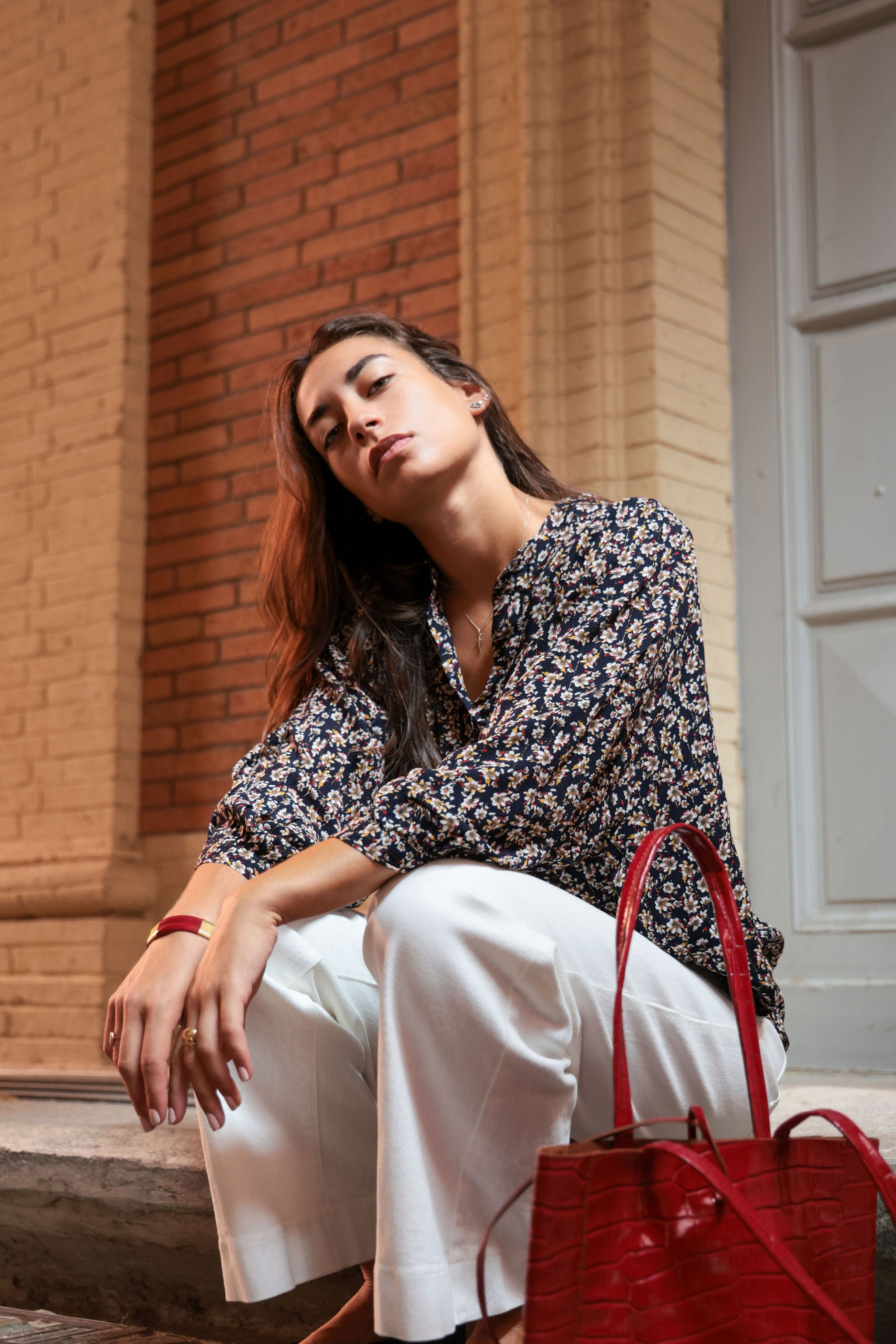 Blouse Louise shinie flower