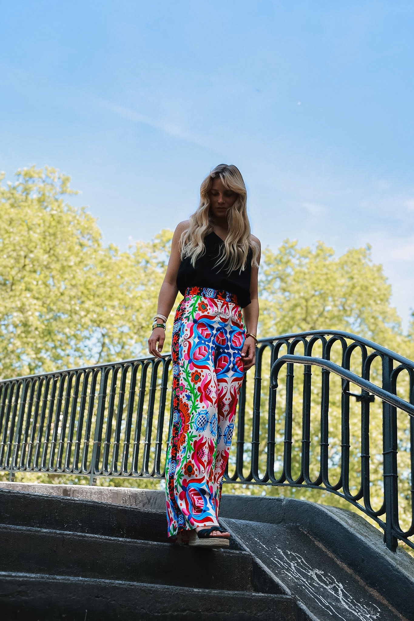 Pantalones Jeanne Bubble Flower