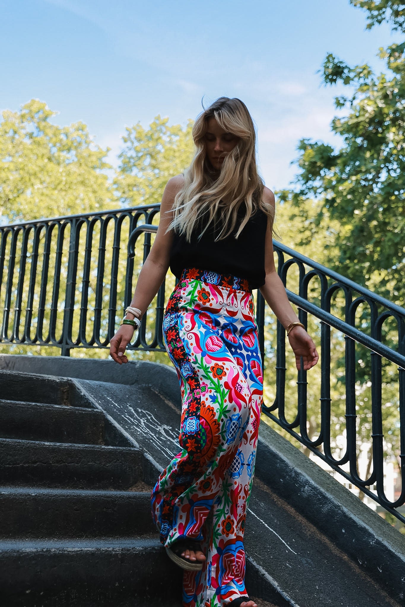 Pantalones Jeanne Bubble Flower