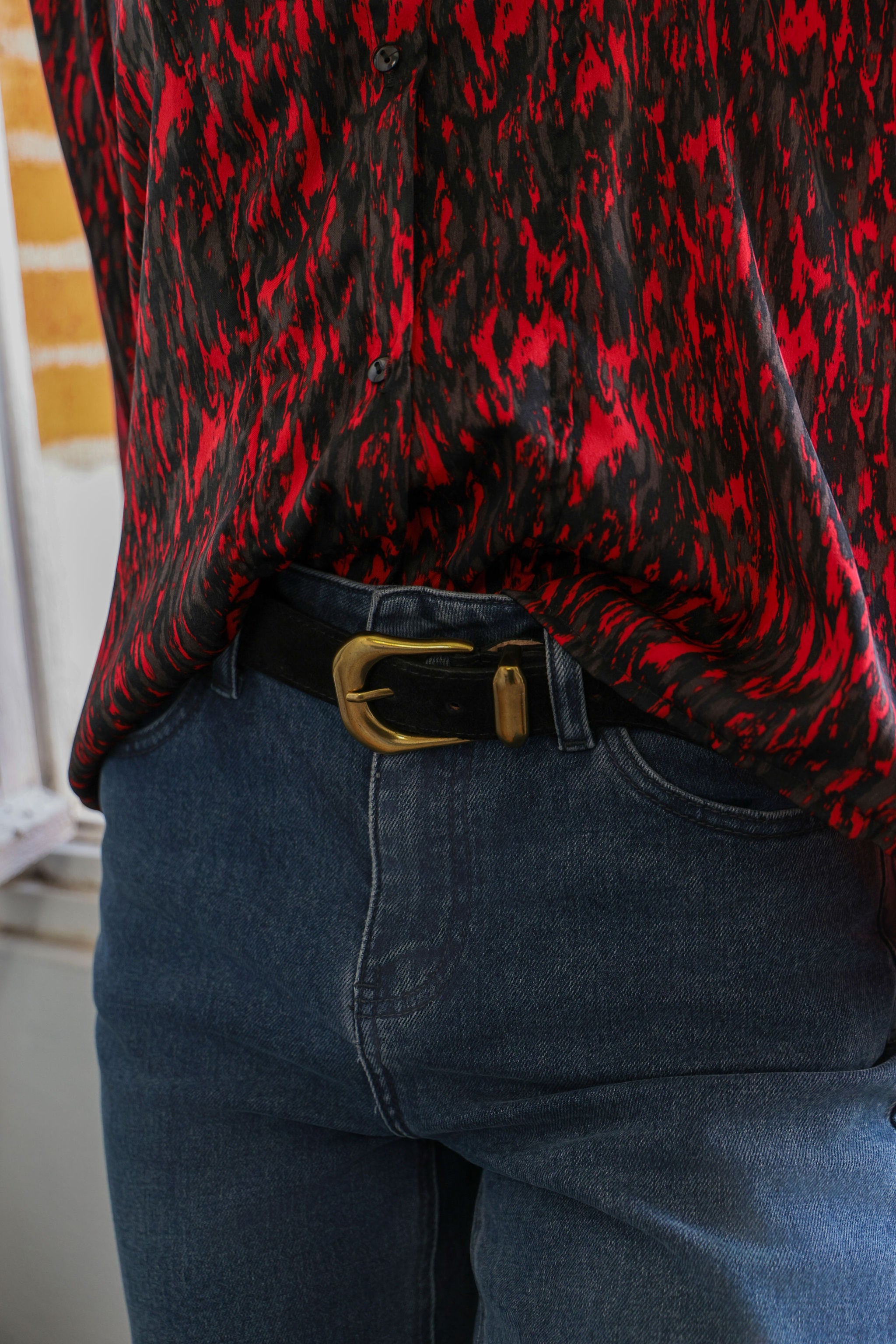 Blouse Caroline red Firework