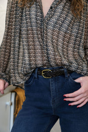 Blouse Hailey black stripes