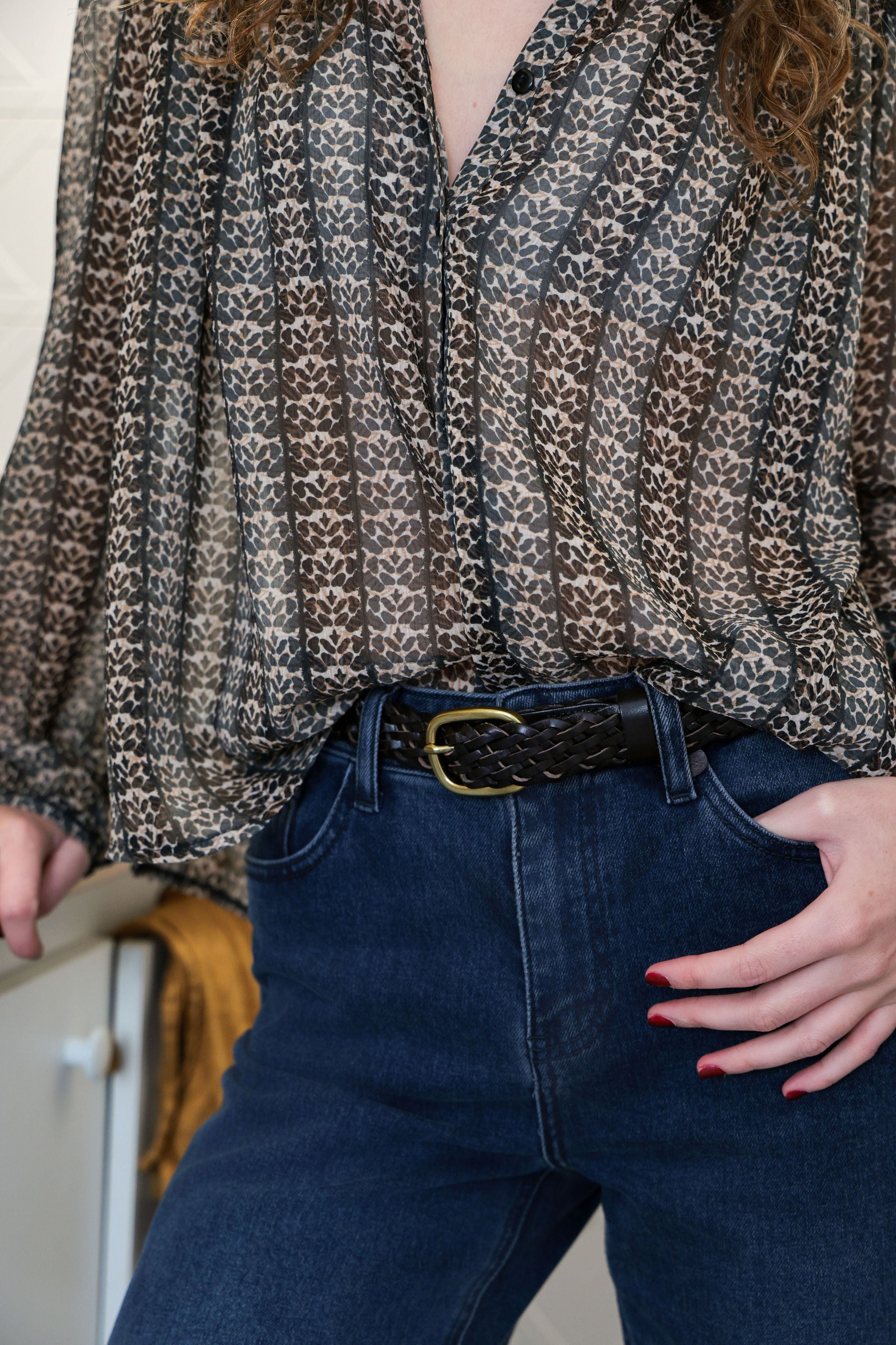 Blouse Hailey black stripes