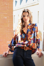 Blusa caqui Louise