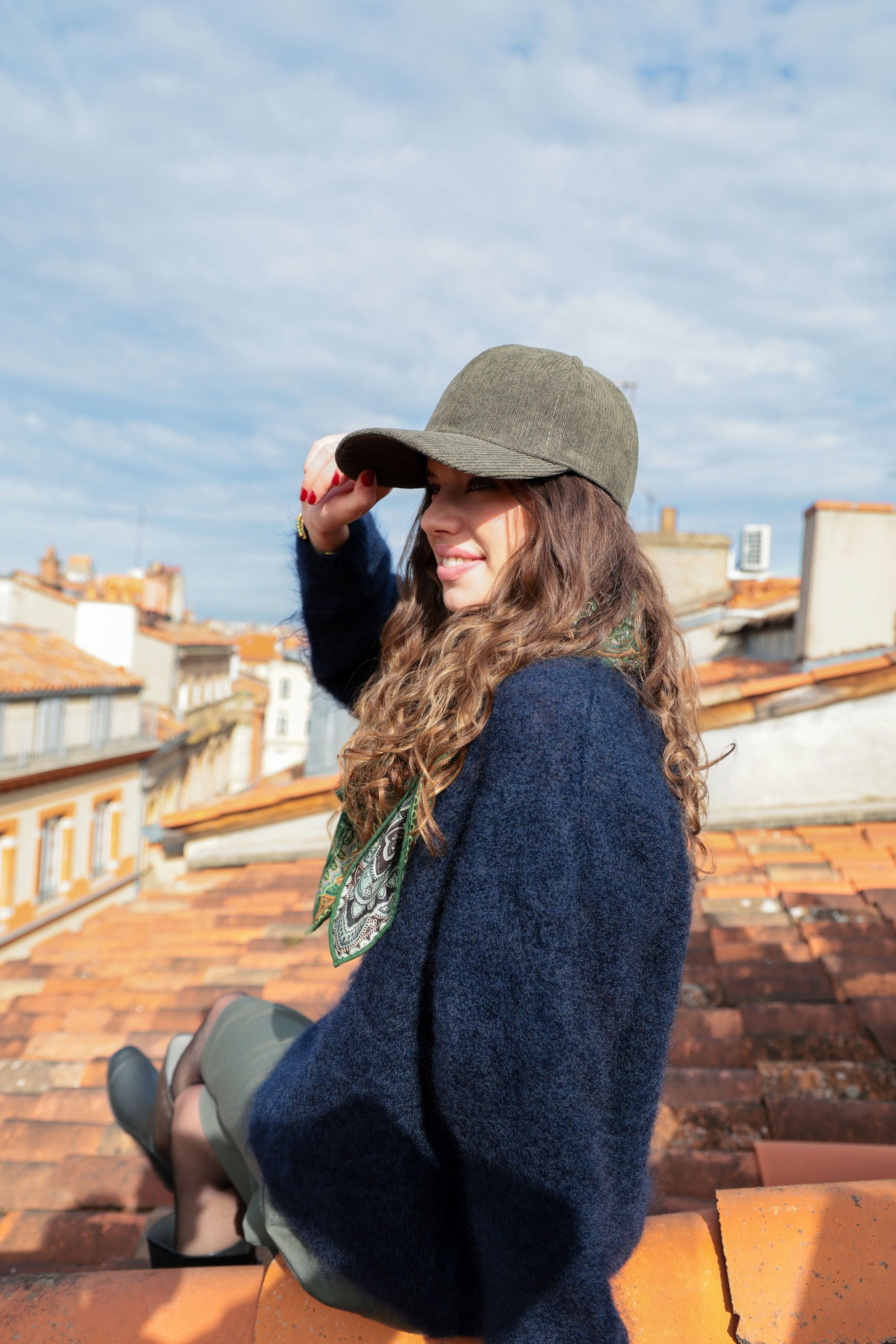 Casquette Brad velours