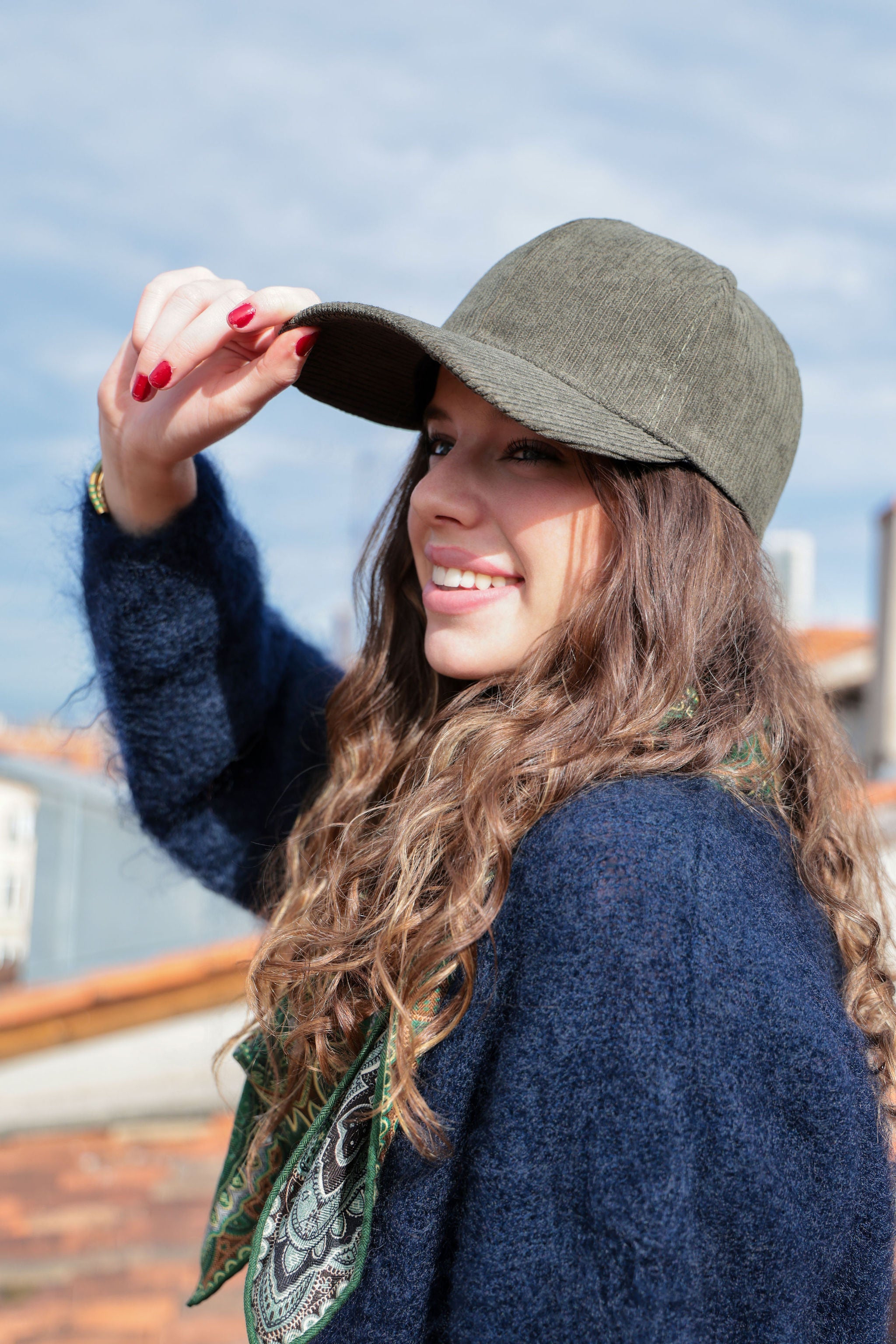 Casquette Brad velours