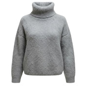 Suéter de cuello alto con margaritas