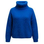 Suéter de cuello alto con margaritas