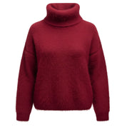 Suéter de cuello alto con margaritas