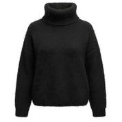 Suéter de cuello alto con margaritas