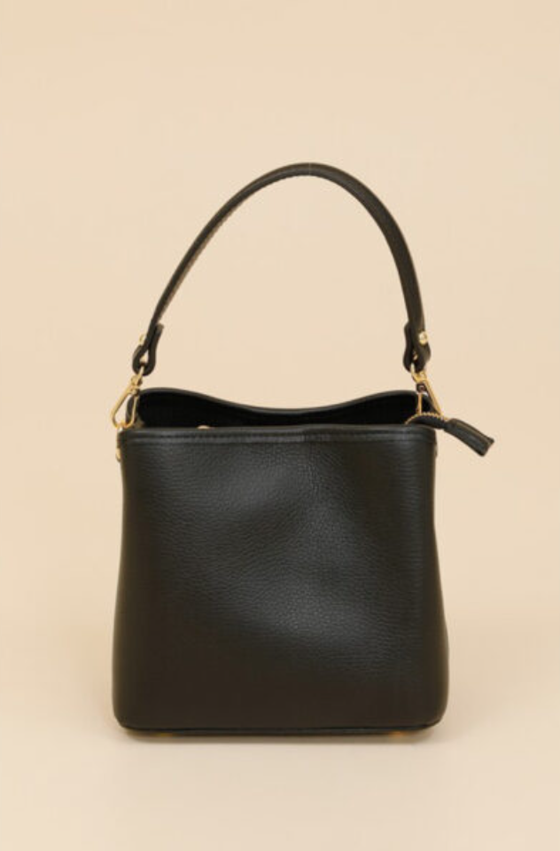 Sac Pierre en cuir noir
