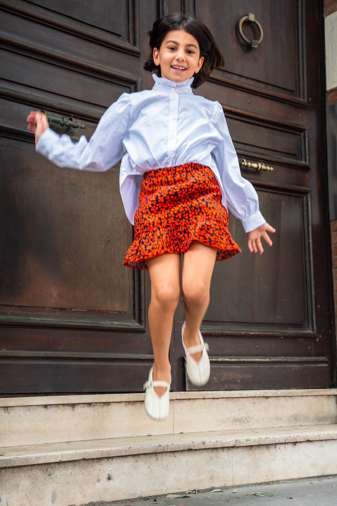 Jupe Short Elisa Coquelicot