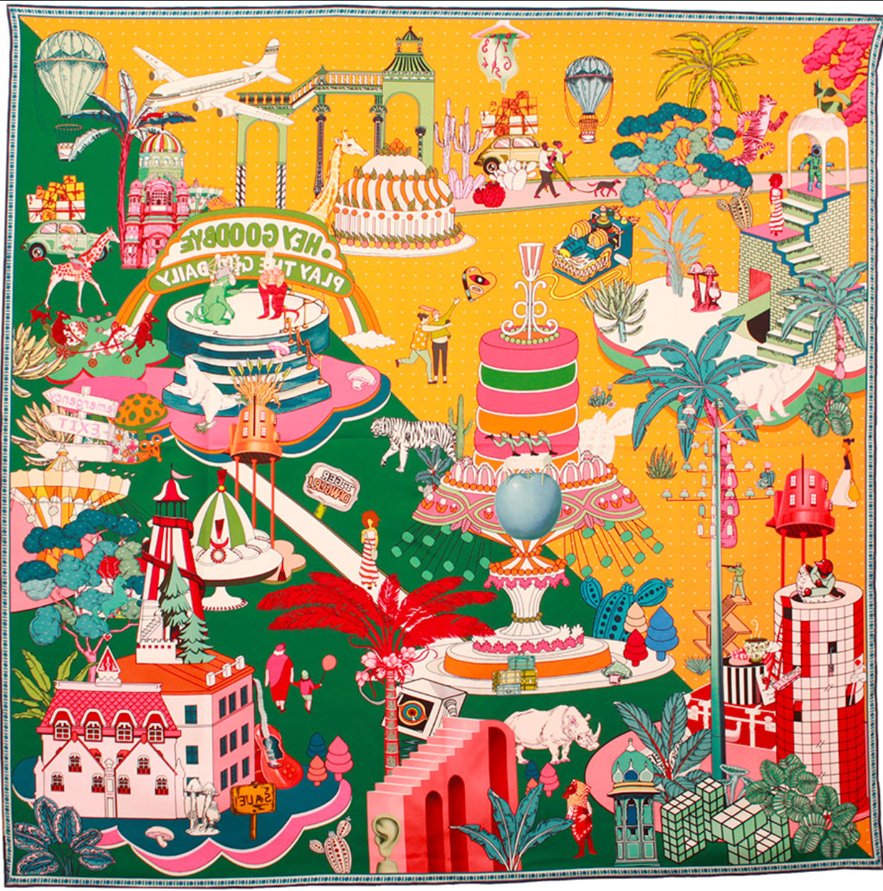 Foulard Calypso Rococo vert