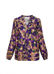 Blouse Louise purple garden