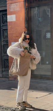 Dean Large Suede Tote Bag