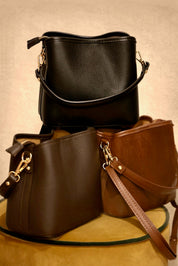 Sac Pierre en cuir noir
