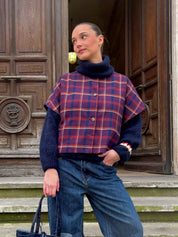 Cape Aline à carreaux