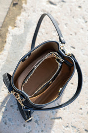 Sac Pierre en cuir chocolat
