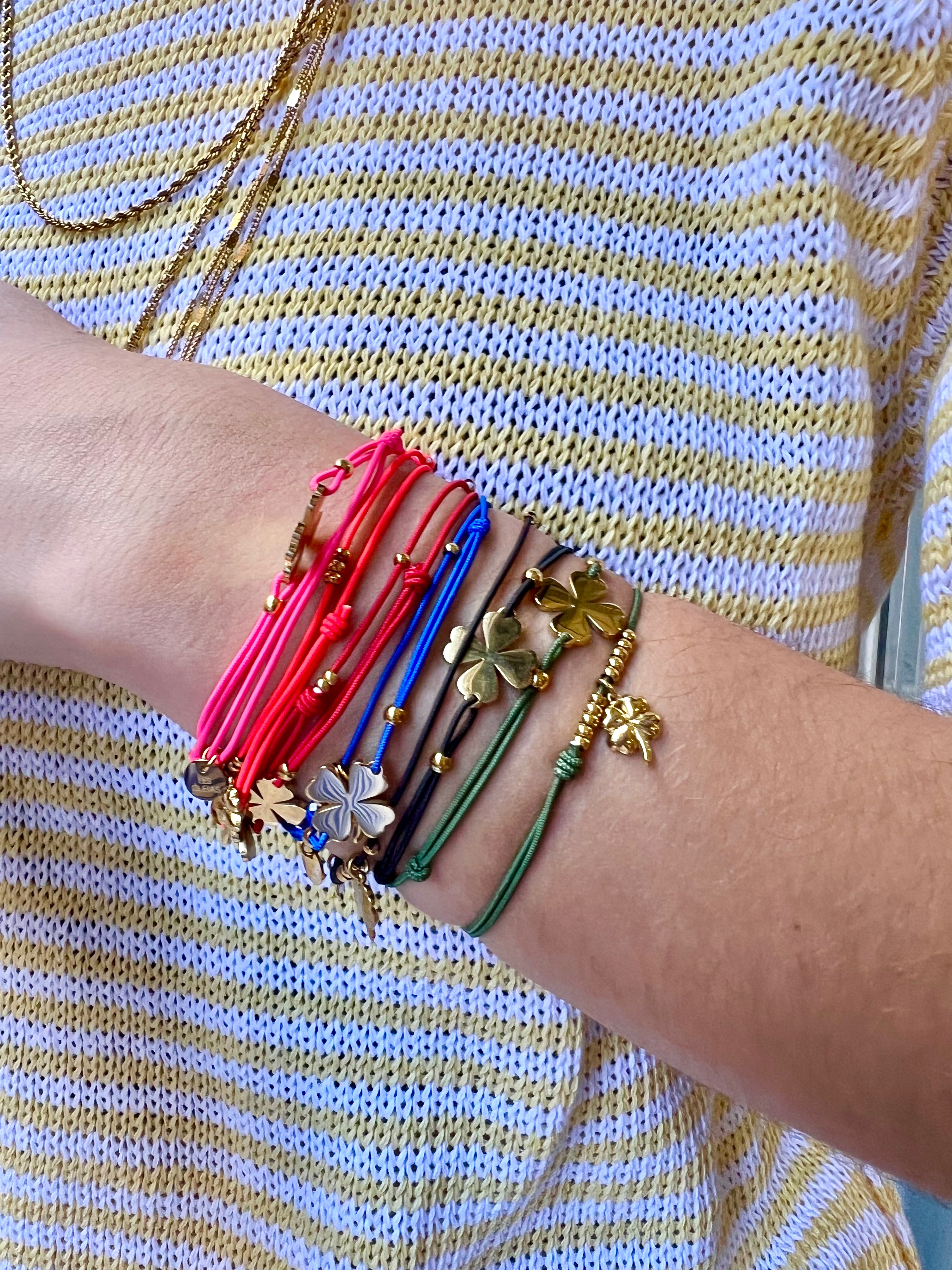 Bracelet élastique Trèfle