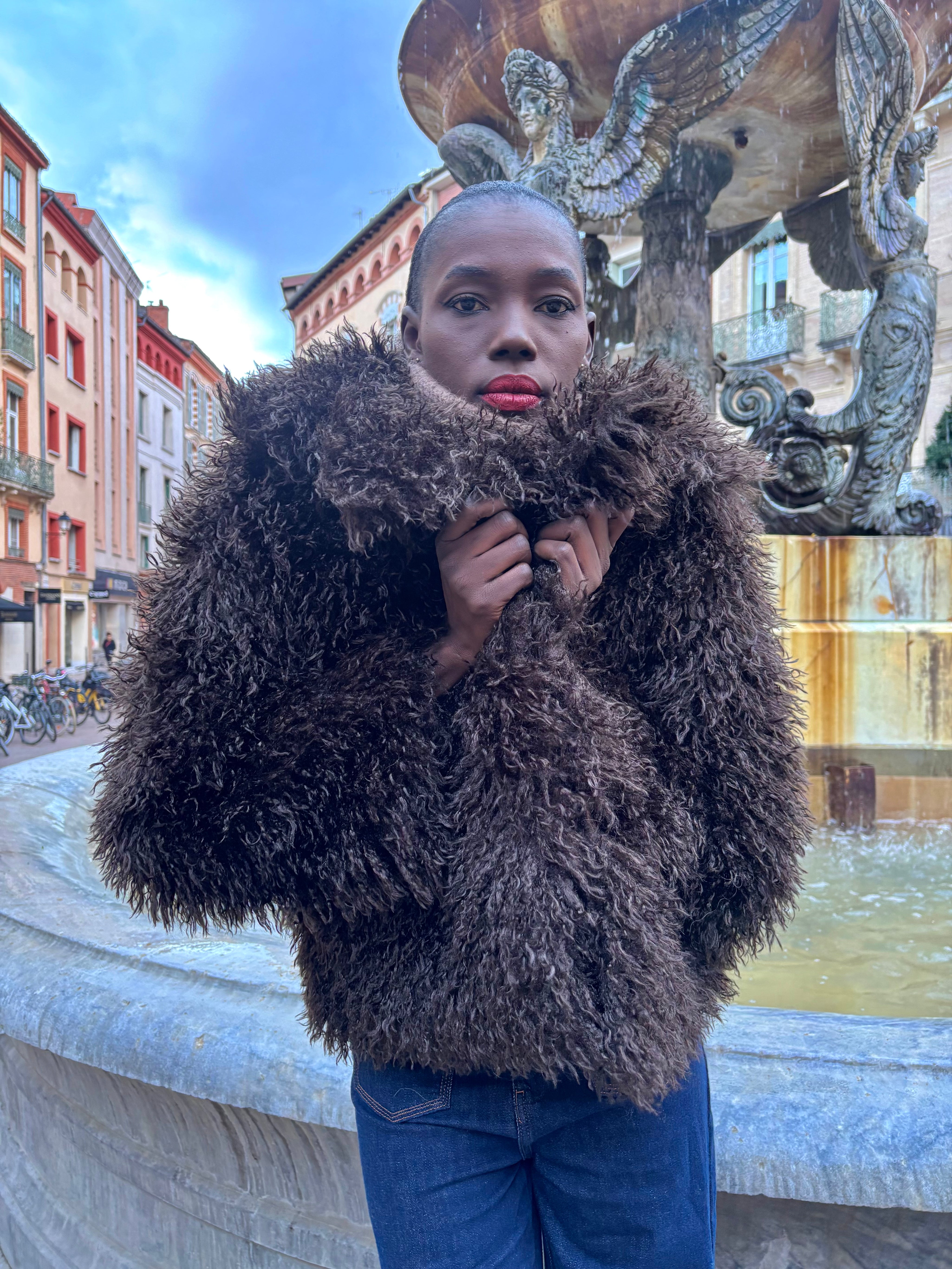 Manteau en fausse fourrure Polux