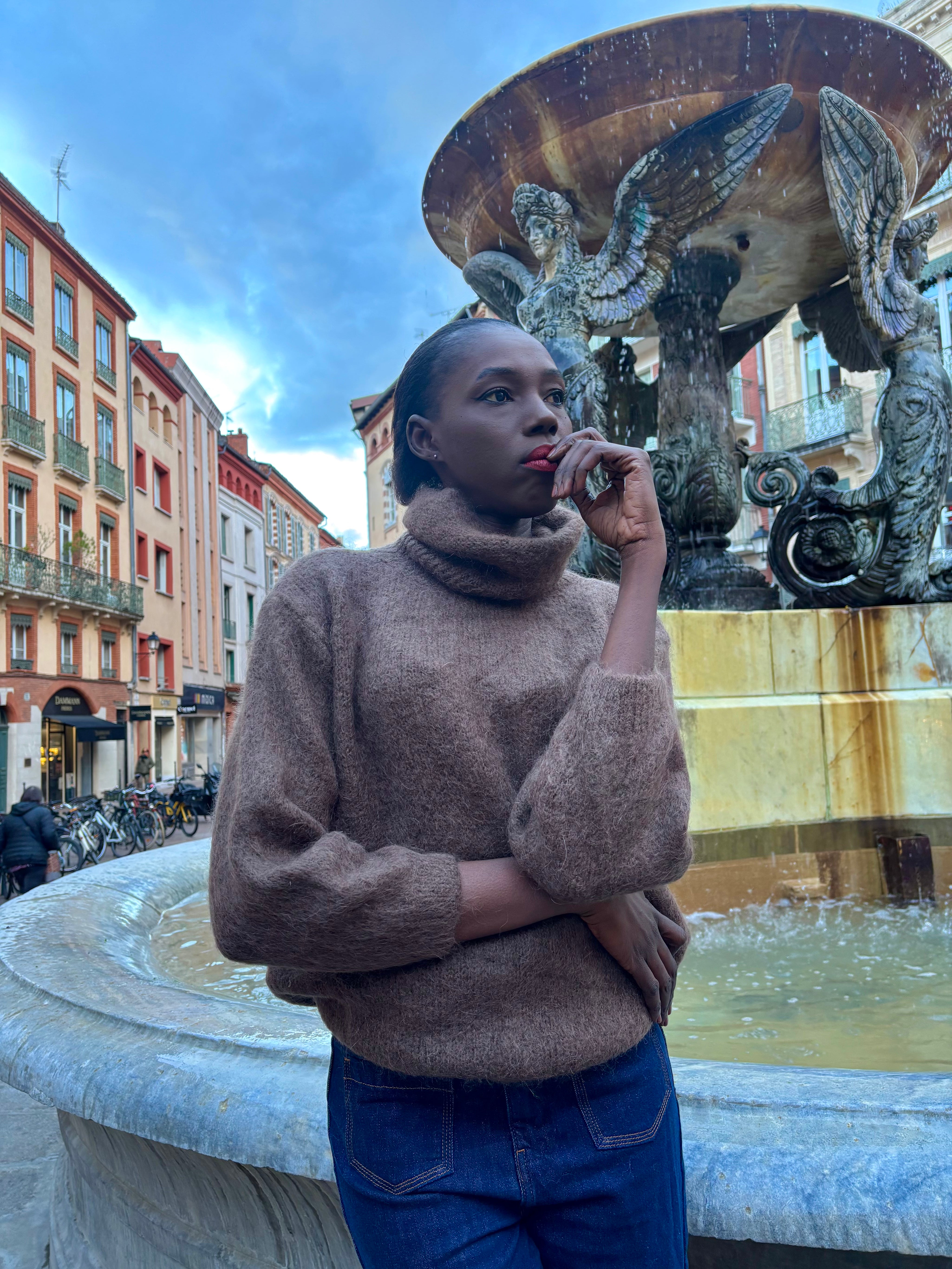 Pull col roulé Léopold