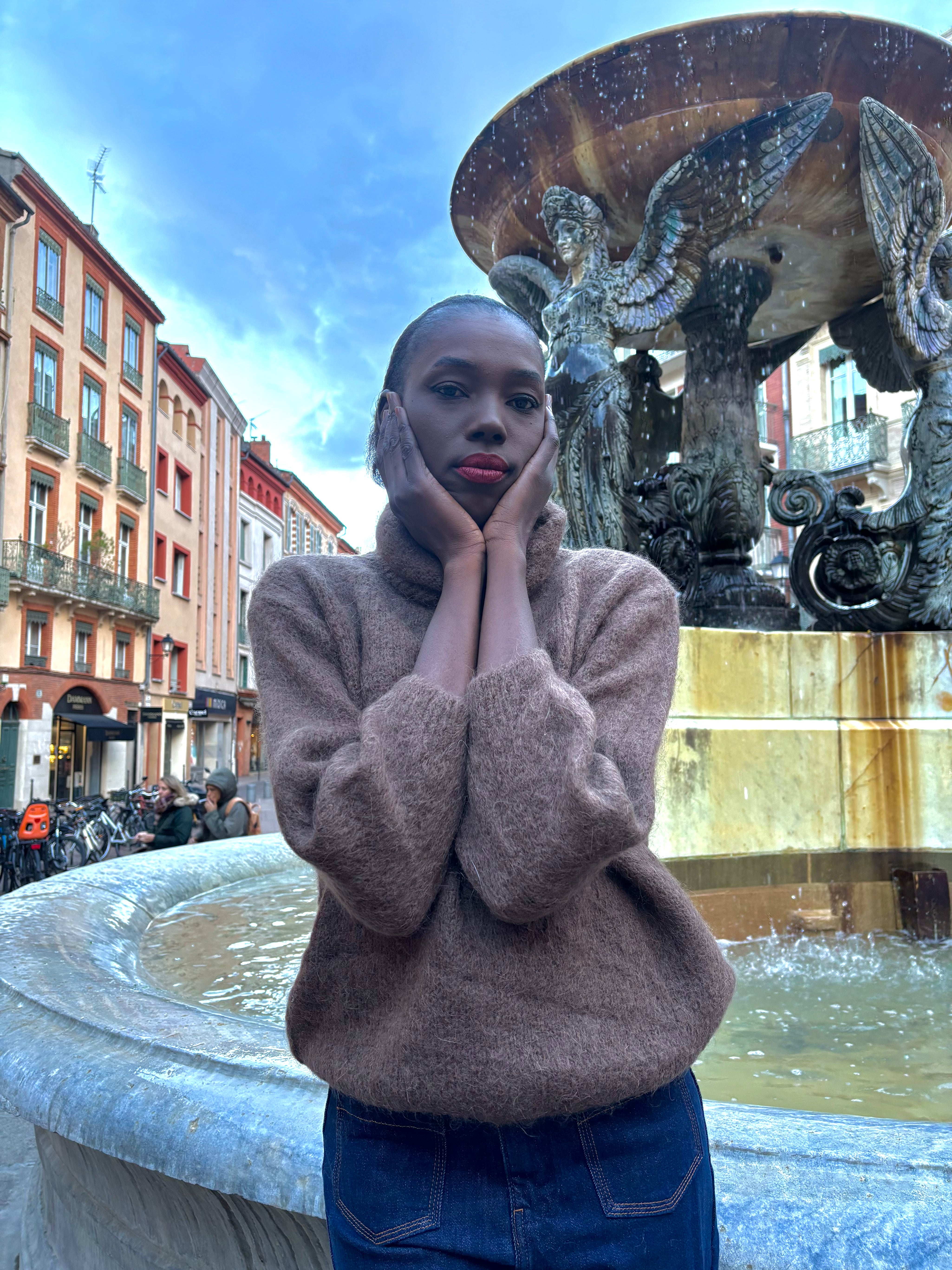 Pull col roulé Léopold