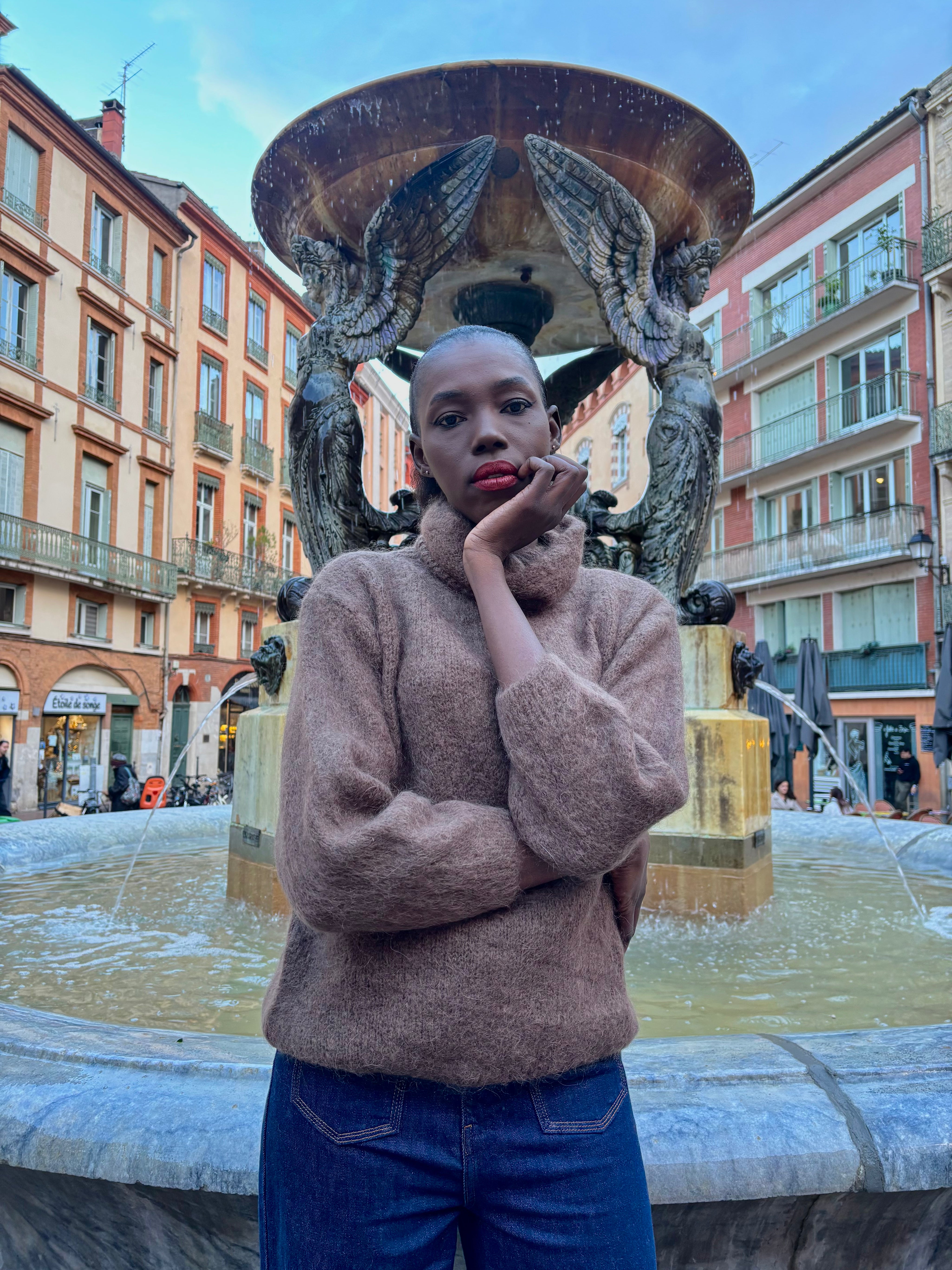 Pull col roulé Léopold