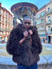 Manteau en fausse fourrure Polux