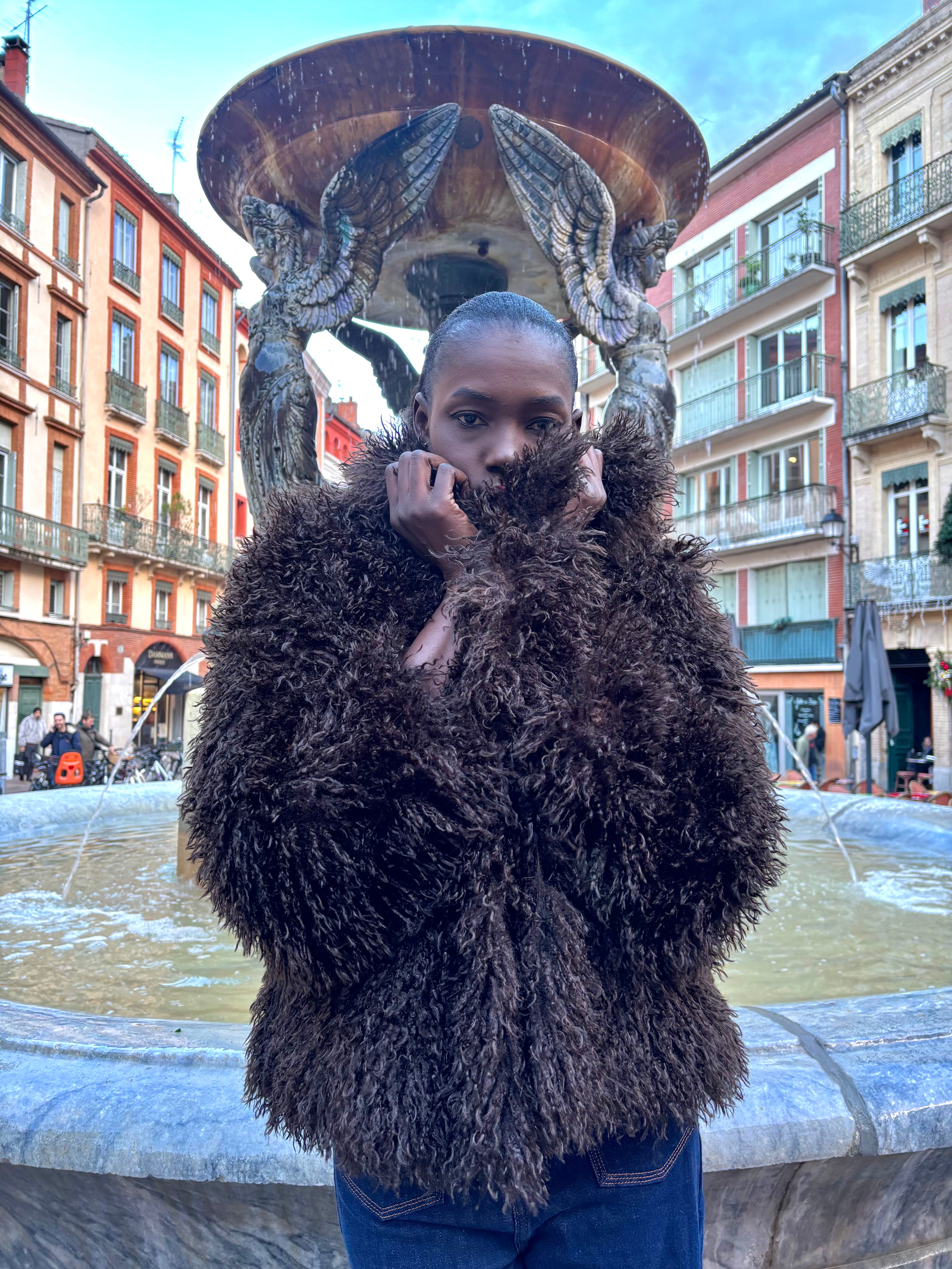 Manteau en fausse fourrure Polux