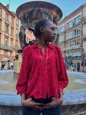 Blouse Caroline velours