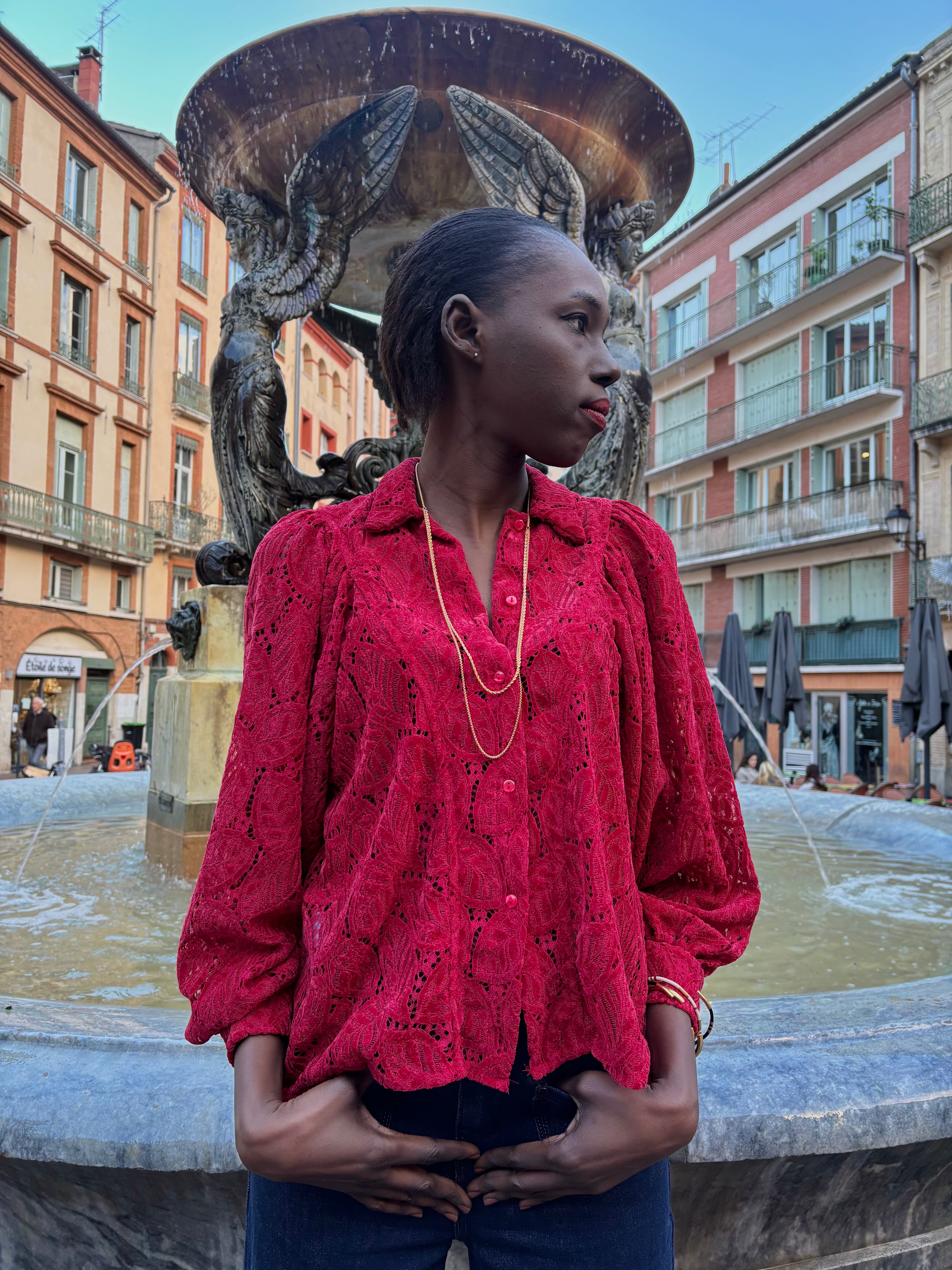 Blouse Caroline velours